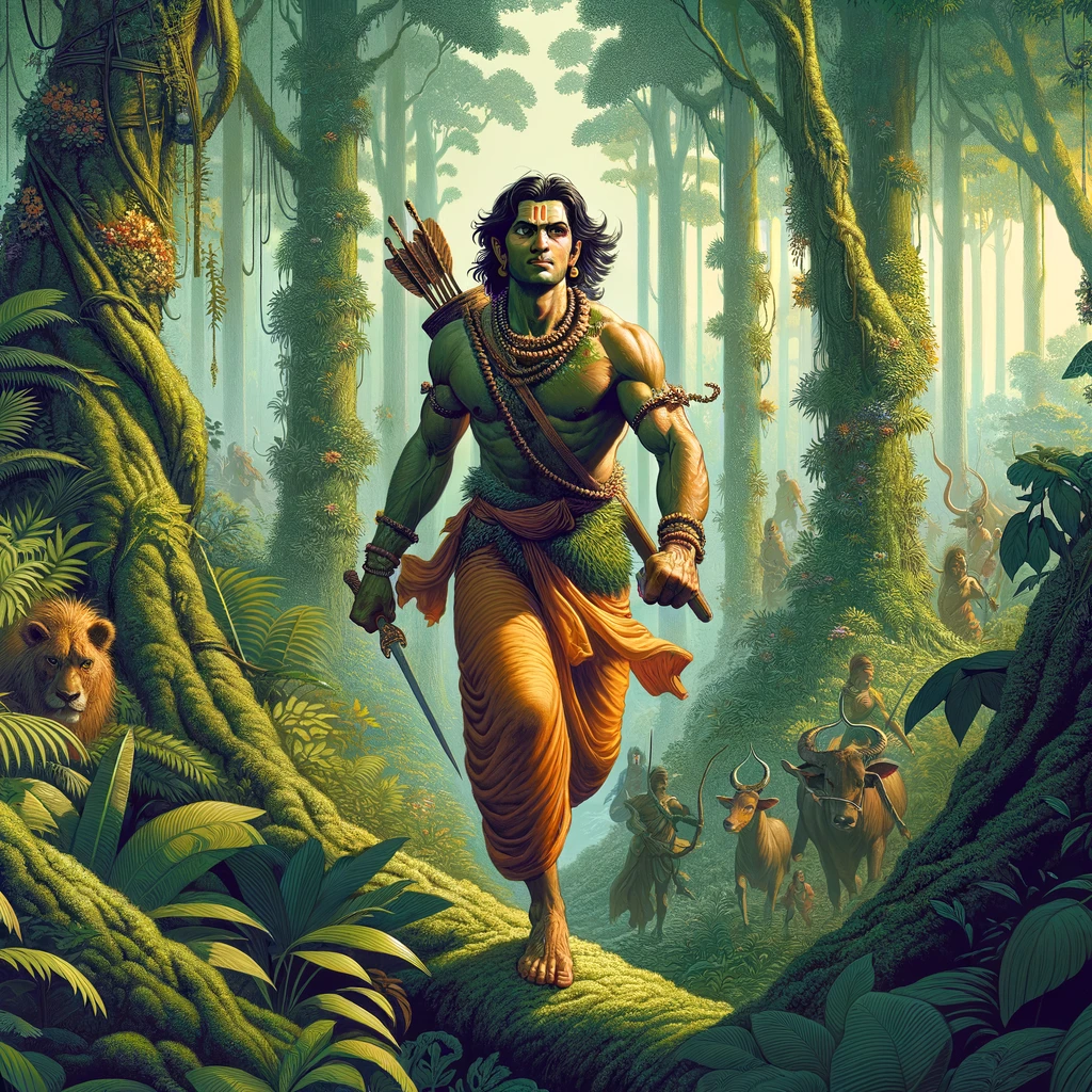 Rama Continues Looking for Sita